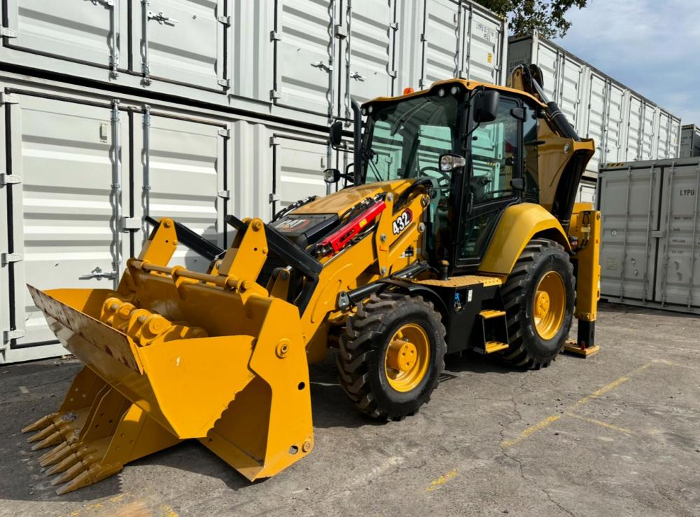 Front view of a yellow machinery