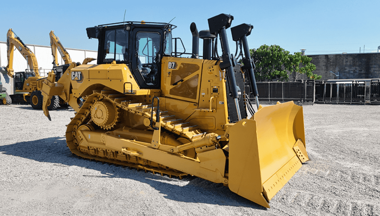A yellow machine