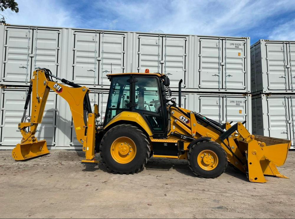 A yellow excavator-5