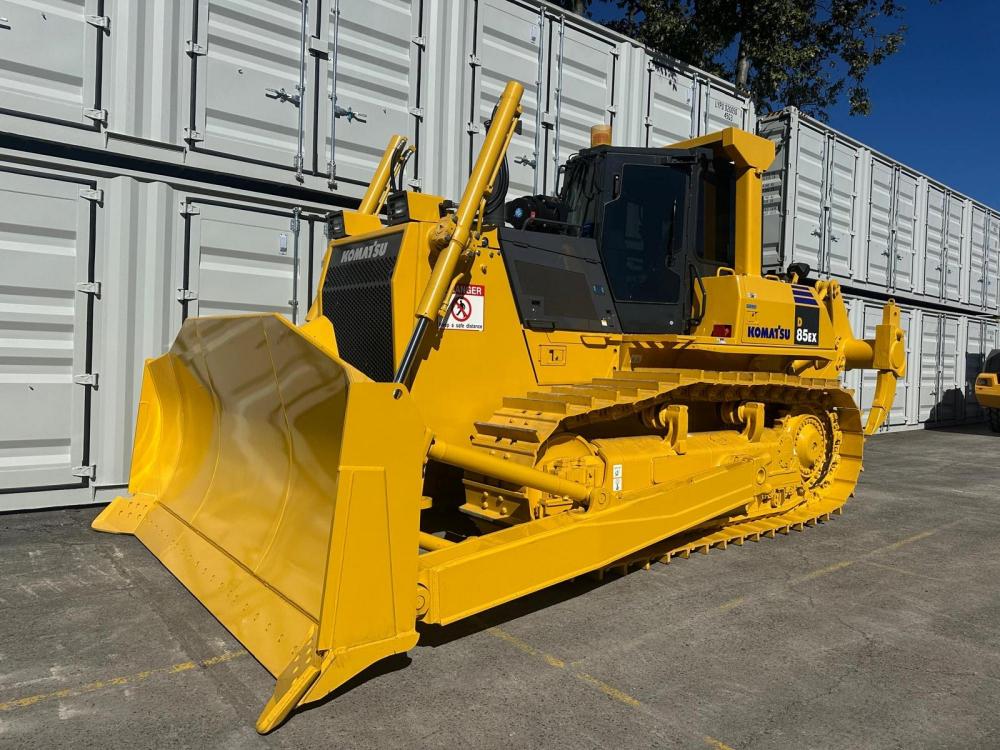A yellow dozer