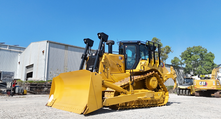 a yellow dozer