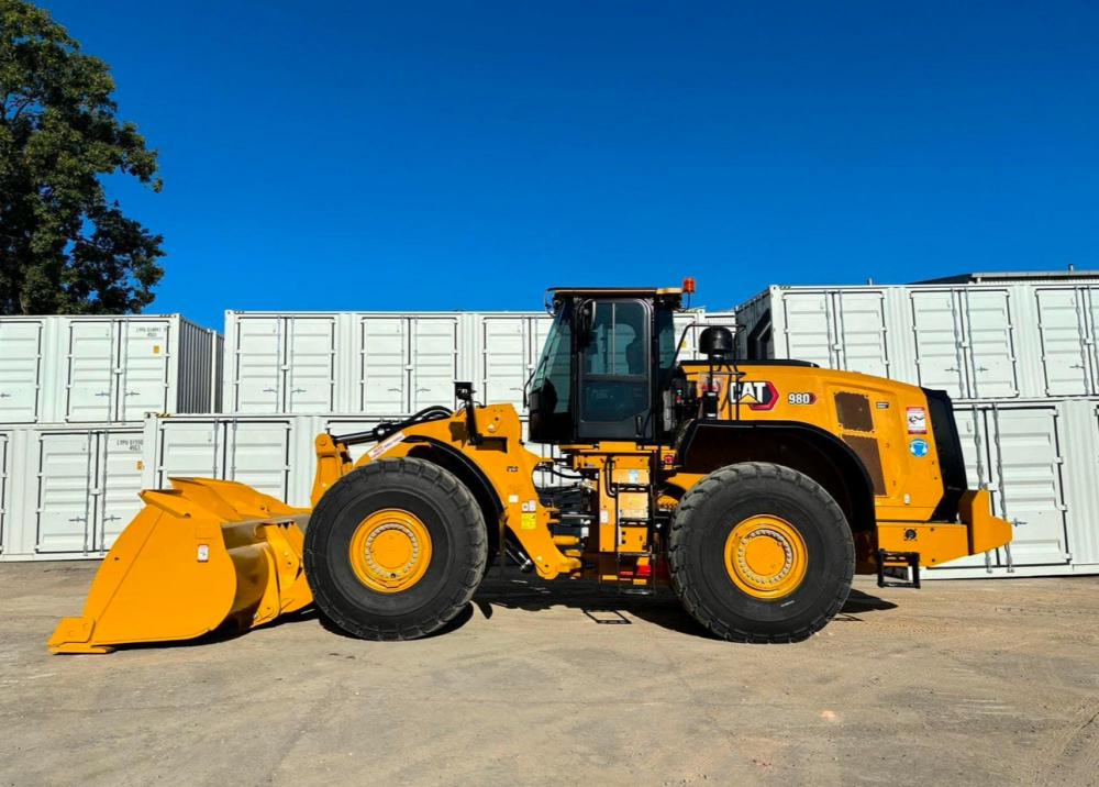 A yellow loader